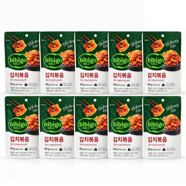 비비고 김치볶음 150g 10개 21,600원