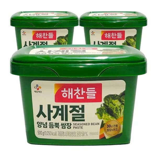CJ제일제당 해찬들 사계절 쌈장 500g 3개