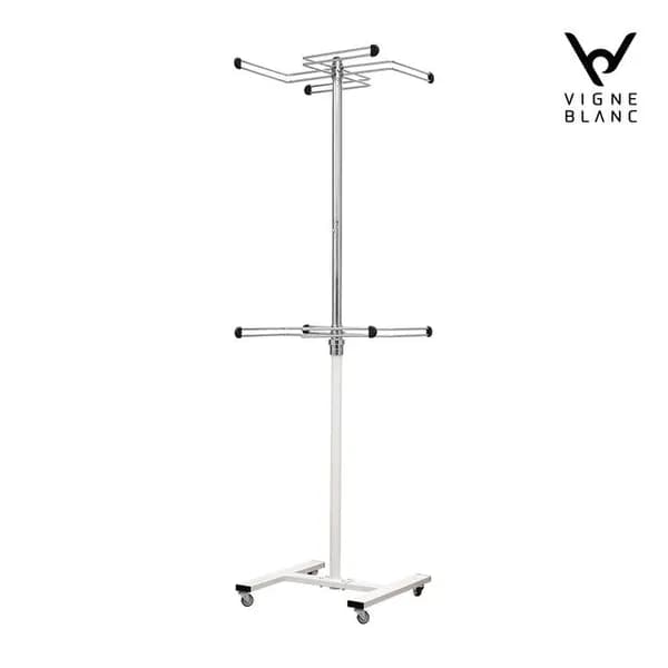 빈블랑 이동식 회전 행거 50x50x192cm 화이트 1개