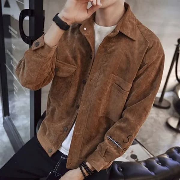 남성 라이더 스웨이드 재킷 연브라운 XL 1개
