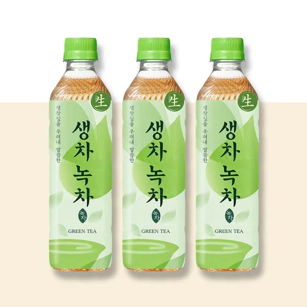 웅진 생차 녹차 500ml 20개