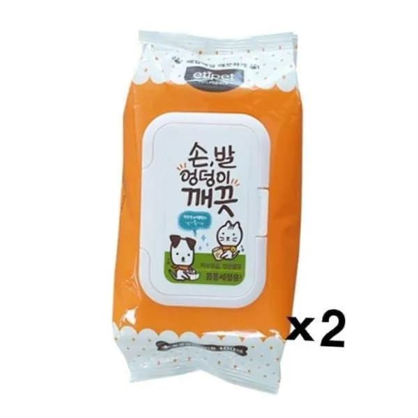 깨끗티슈 몸통세정용 100매 2개 13,000원