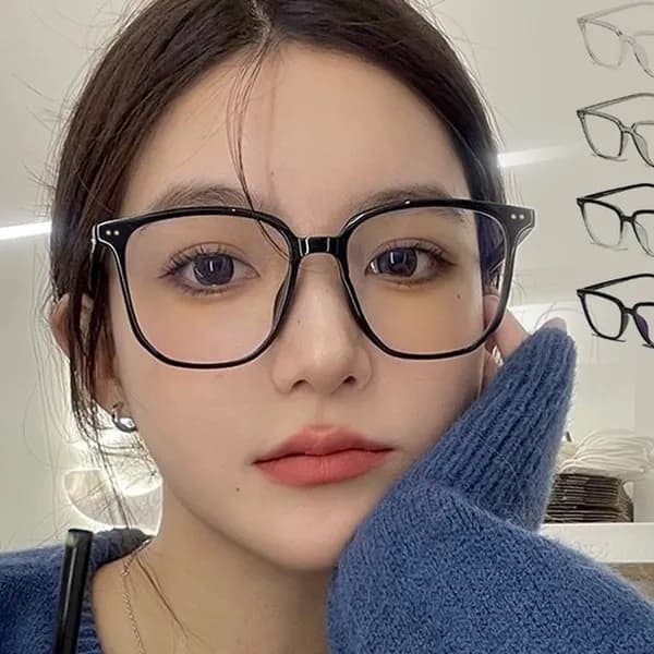 블루라이트차단 뿔테 스퀘어 안경테 2780 검정 1개