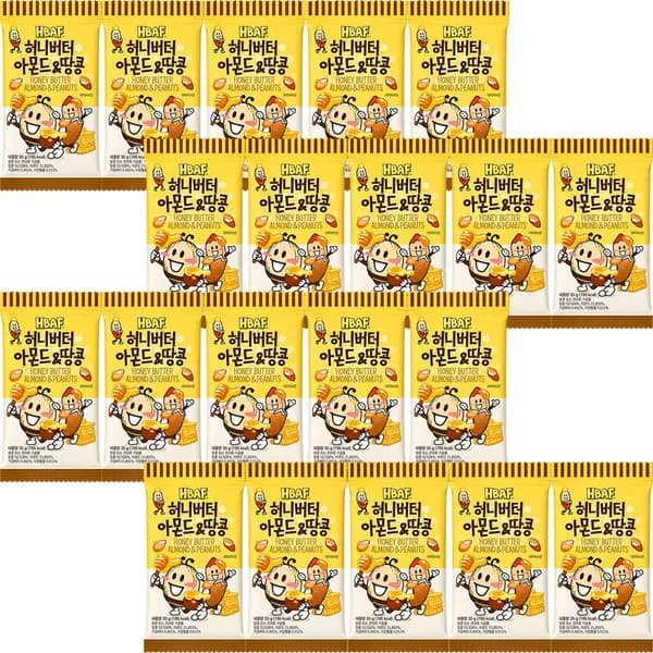 HBAF 허니버터 아몬드&땅콩 35g 10개