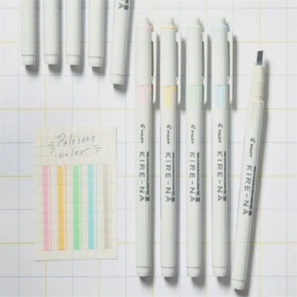 파이롯트 키레나 컬러형광펜 양면 페일컬러 5색 1개 9,000원