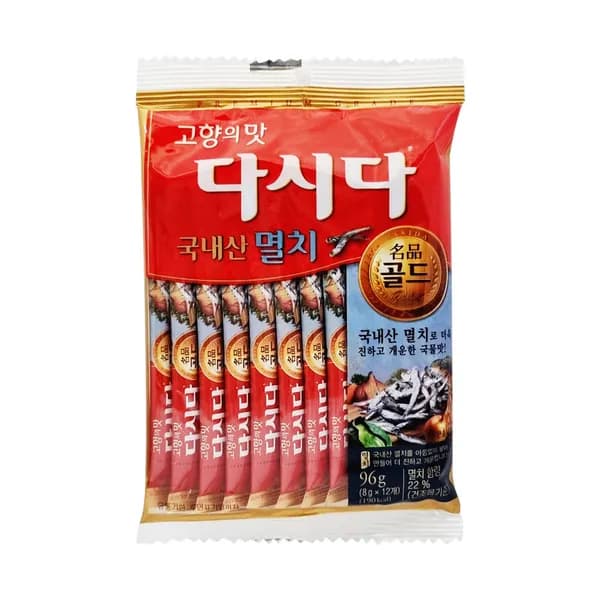 백설 멸치다시다 골드 스틱형 8g 12개