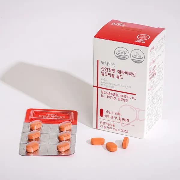 닥터박스 간건강엔 헤파비타민 밀크씨슬 골드 700mg 30정 3박스