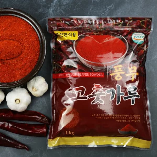 풍무 국내산 고춧가루 한식용 보통입자 1kg