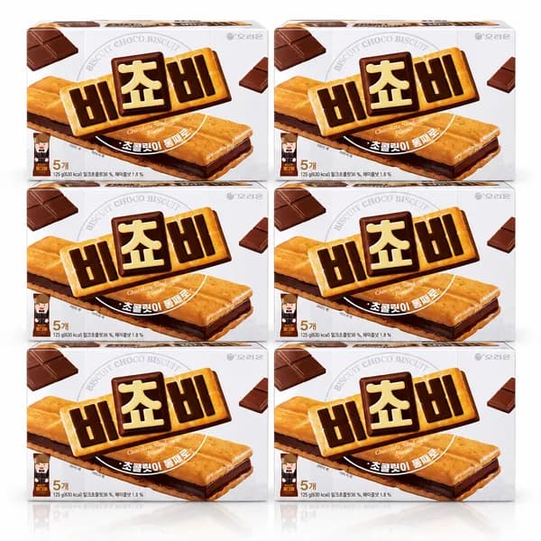 오리온 비쵸비 125g 5P 6팩 17,960원