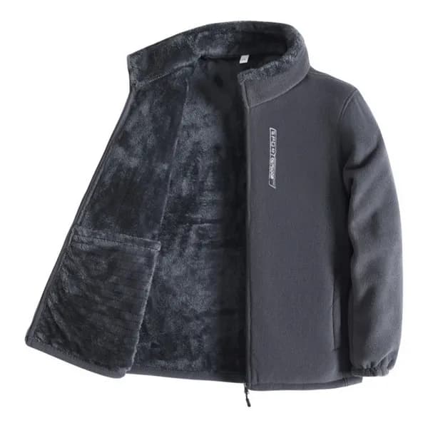융털 플리스 자켓 집업 그레이 2XL