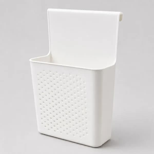 걸이형 슬림 수납함 흰색 24x9.2x35.6cm 1세트