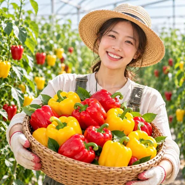국내산 파프리카 빨강 노랑 혼합 2kg 1박스