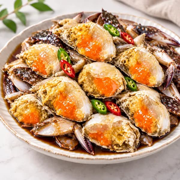 부자밥상 삼점 암꽃게장 알배기 간장게장 2kg 4통