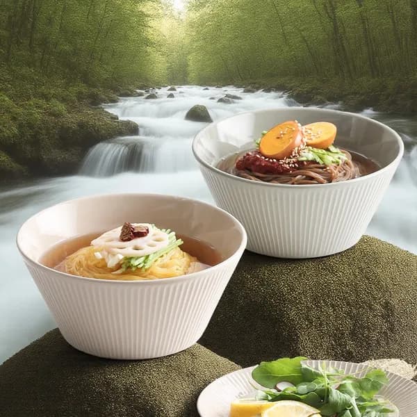 메종오브제 라이닝 면기 쉘베이지+올리브카키 2종 1세트 22,800원