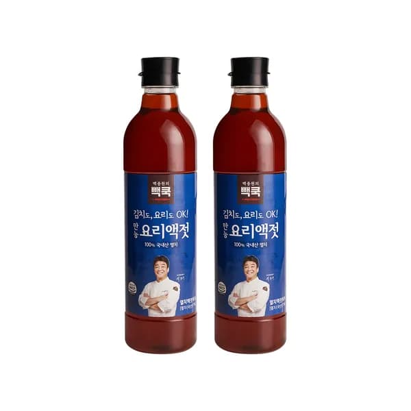 백종원의 빽쿡 만능 요리액젓 1kg 2개