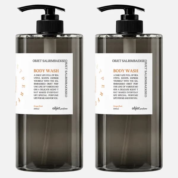 살림백서 오브제 퍼퓸 바디워시 그레이프프룻 자몽 1L 2개 8,900원