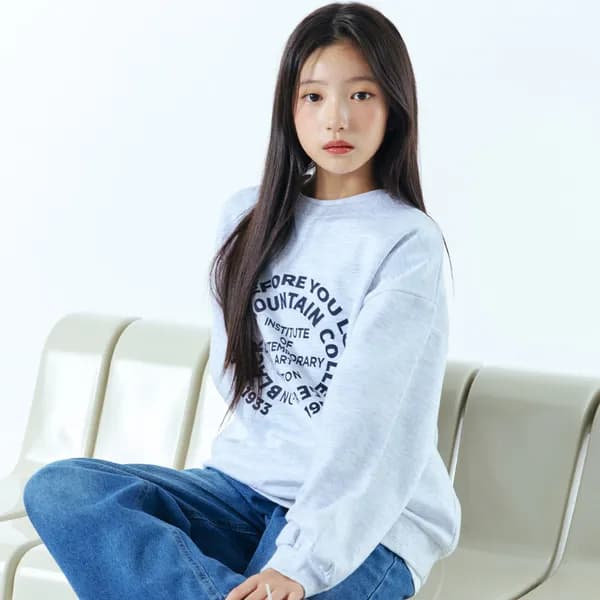 아이라인 멘드 맨투맨 백멜란지 17호 1개