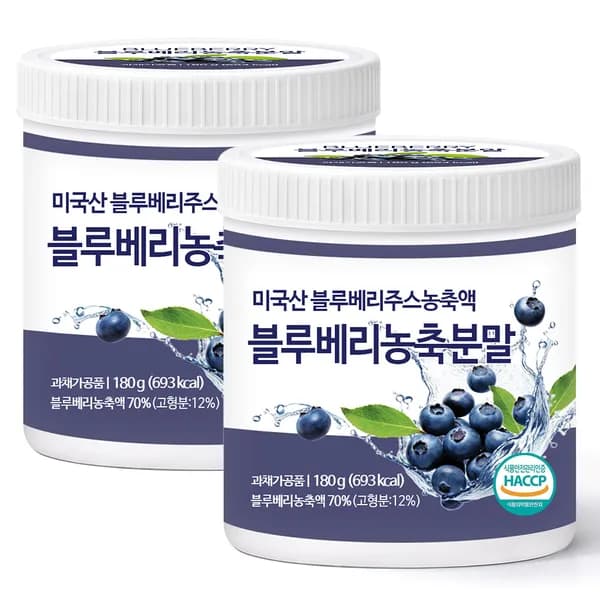 블루베리 농축 분말 180g 2통 22,800원