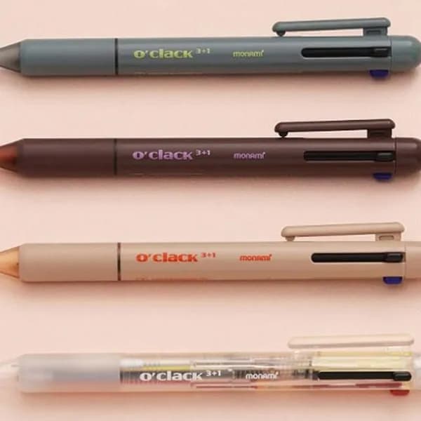 모나미 오클락 3+1 멀티펜+샤프 LK72BCA 클리어 화이트 9,710원