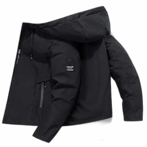 남성 봄 바람막이 윈드자켓 블랙 100