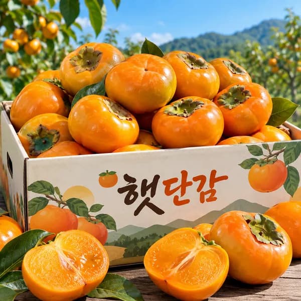 국내산 햇단감 3kg 1박스