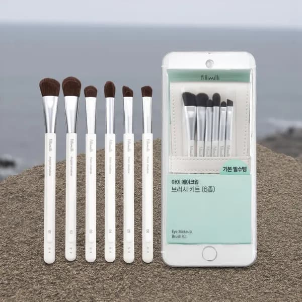 필리밀리 아이 메이크업 브러시 키트 6종 포차코 1개
