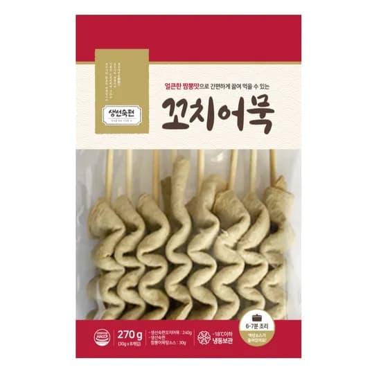 생선숙편 꼬치어묵, 240g, 4개 + 짬뽕 어묵탕 소스, 50g, 4개