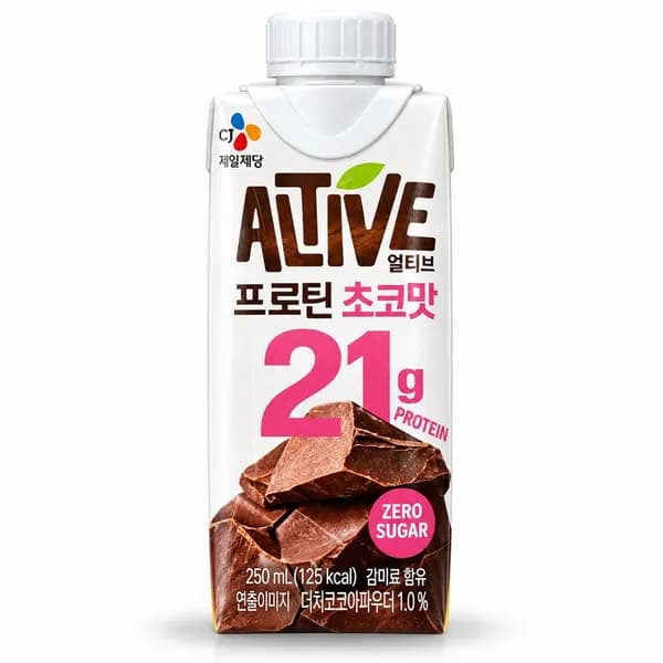 CJ제일제당 얼티브 프로틴 초코맛 250ml 18개