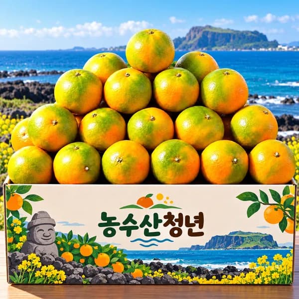 제주 극조생 감귤 청귤 5kg 1박스