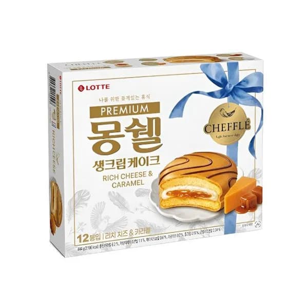 롯데제과 몽쉘 생크림 케이크 리치치즈 카라멜 444g 1개 9,750원