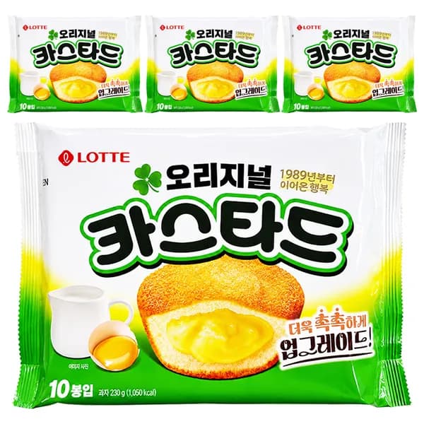 롯데제과 카스타드 오리지널 230g 10입 4개 12,520원