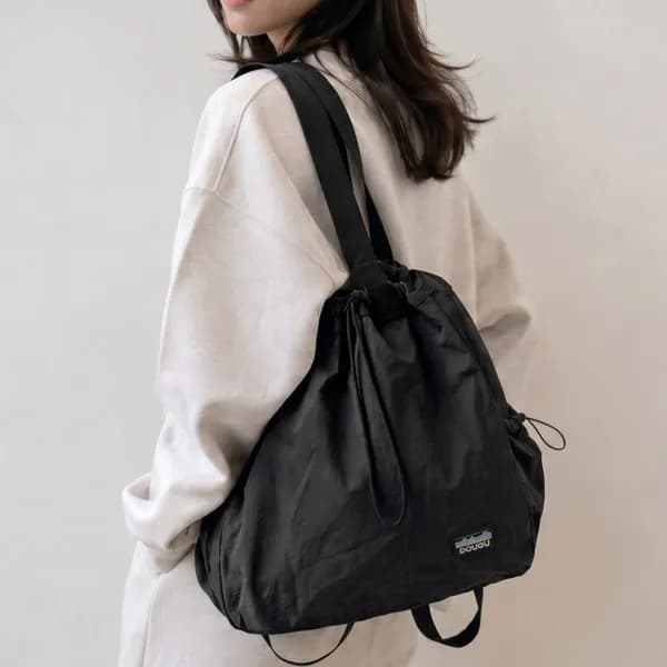 모미엘 나일론 데일리 2way 숄더 백팩 블랙 미디엄라지 1개 18,270원