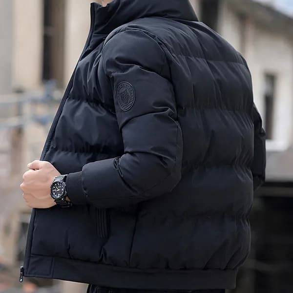 남성 방한 패딩 점퍼 블랙 5XL 1개