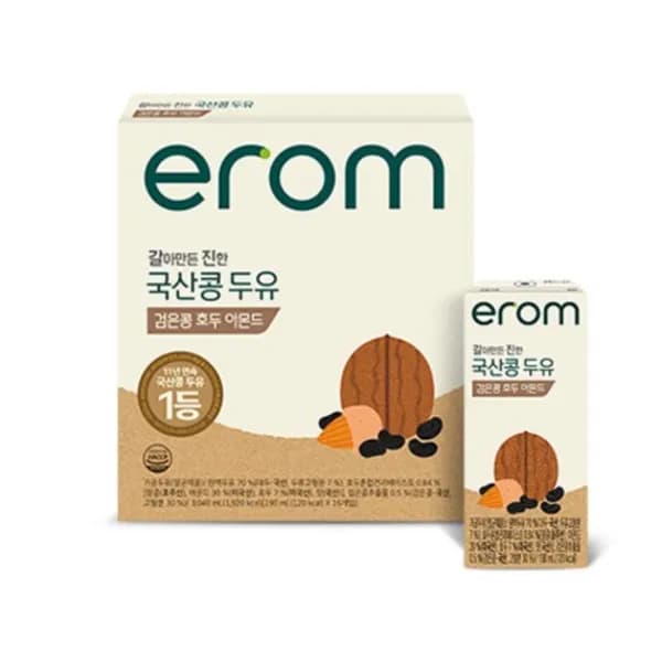 이롬 국산콩 갈아만든 호두아몬드 두유 190ml 64개