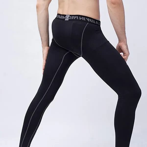 남성 스포츠 레깅스 팬츠 화이트 2XL
