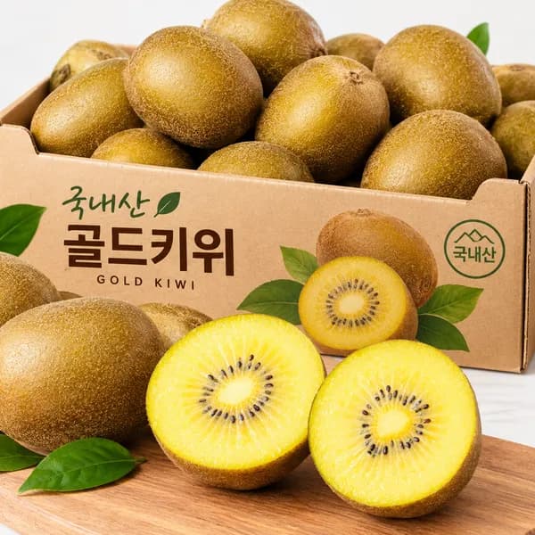국내산 골드키위 중과 2kg 1박스