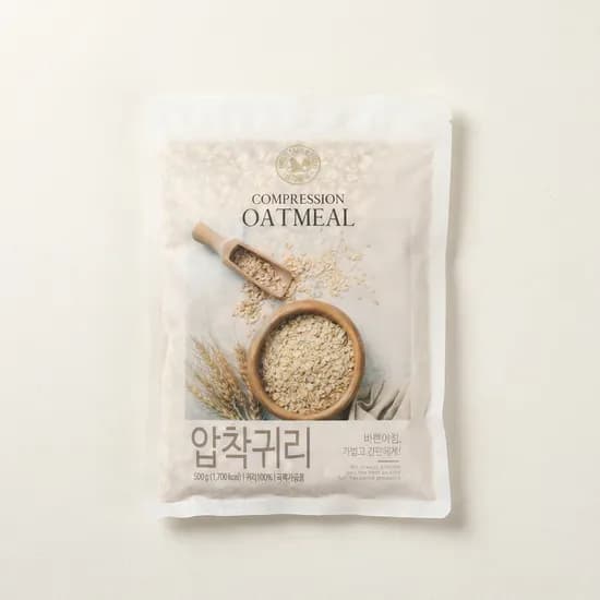 산과들에 오트밀 압착귀리 500g 2봉 1세트