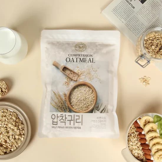 산과들에 오트밀 압착귀리 500g 3봉 1세트