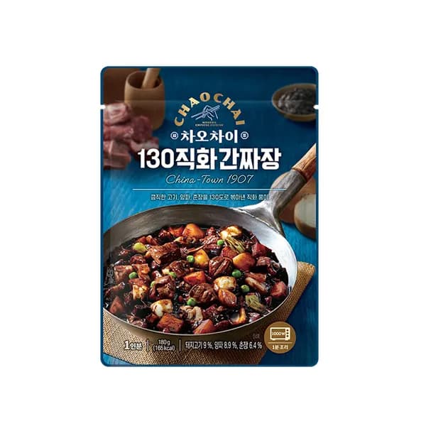 차오차이 130직화간짜장 전자레인지용 180g 6개
