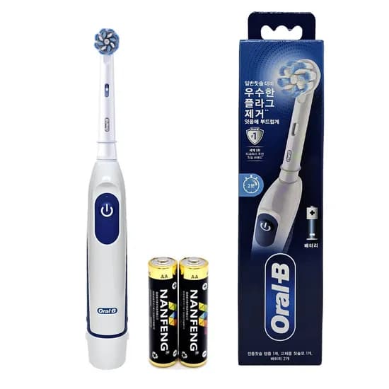 오랄비 배터리 전동칫솔, DB5, 미세모, 2분알림, 방수제품, 화이트, 1개