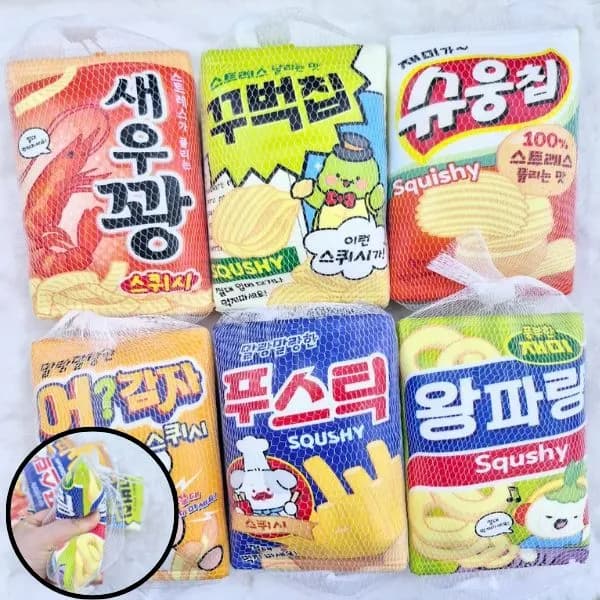 과자 모양 스퀴시 말랑이 랜덤 15g 1개 5,100원