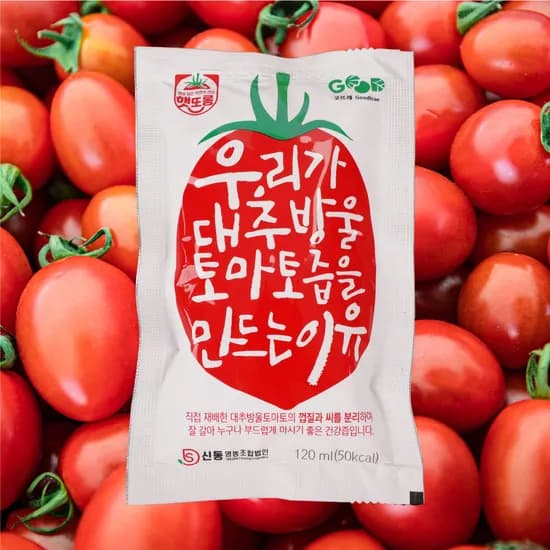 통째로 갈아만든 대추방울 토마토즙 120ml 50개