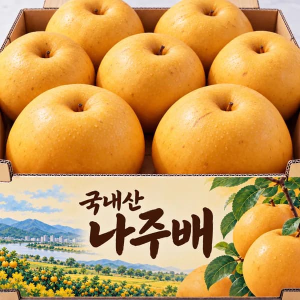 국내산 햇 나주배 10kg 1박스