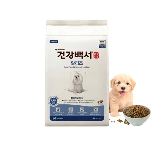 뉴트리나 건강백서 말티즈 강아지 사료 연어+쌀 1.2kg