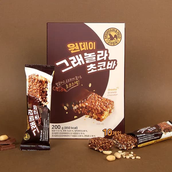 원데이 그래놀라 초코바 20g 10개입 1박스
