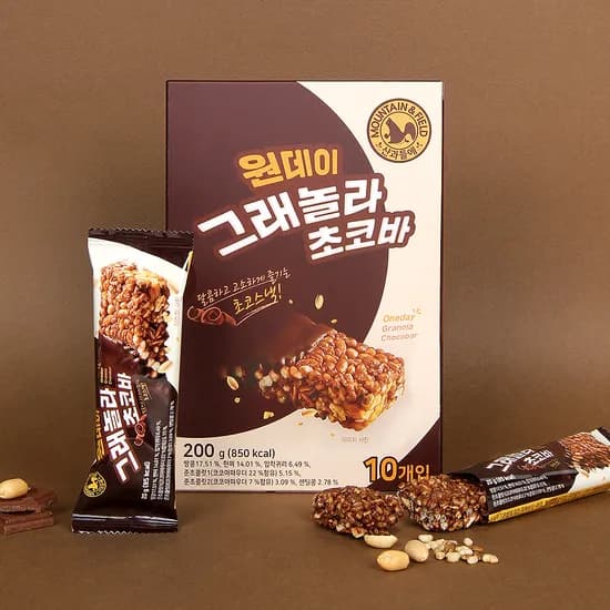 원데이 그래놀라 초코바, 20g, 10개입, 4박스