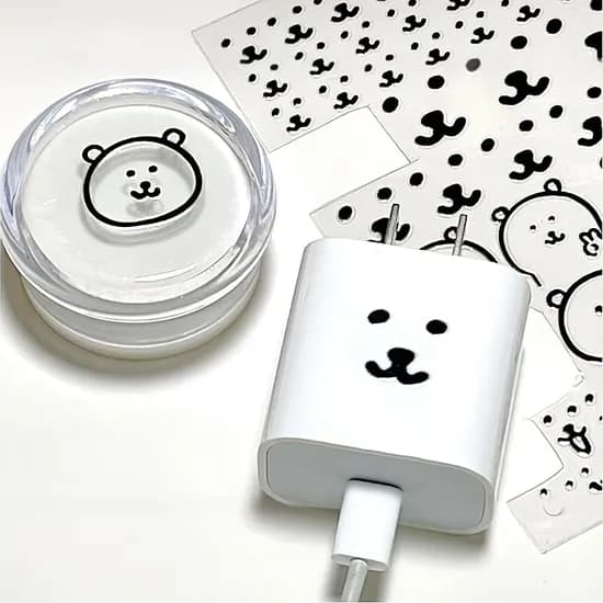곰돌이 표정 스티커, 곰돌이 스티커, 1개