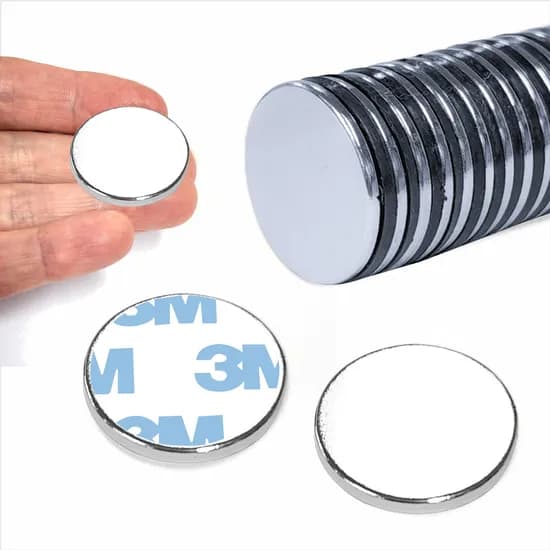 디와이엔텍 초강력 ND 접착식 네오디움 원형자석, 20mm, 2T, 10개입