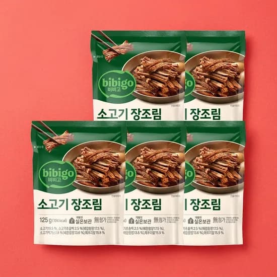 CJ제일제당 비비고 소고기 장조림 125g 5개