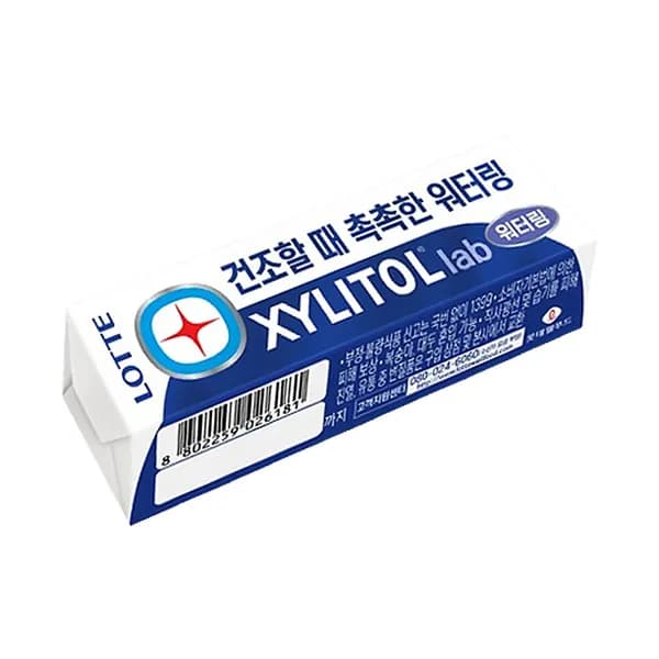 롯데제과 자일리톨 랩 워터링 24g 15개